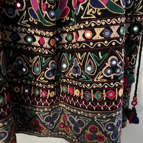 Skirt Hand-Embroidered Drawstring Matte - Picture 5 of 15